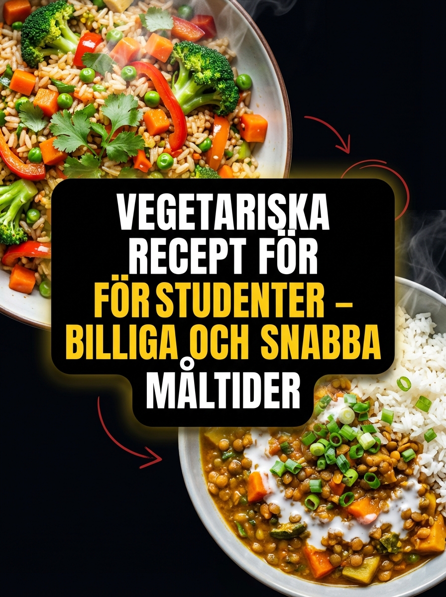 Vegetariska recept för studenter – billiga och snabba måltider
